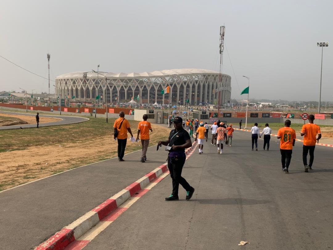 Côte d\'Ivoire-RD Congo : le stade d\'Ébimpé aux couleurs Ivoiriennes (IMAGES) 