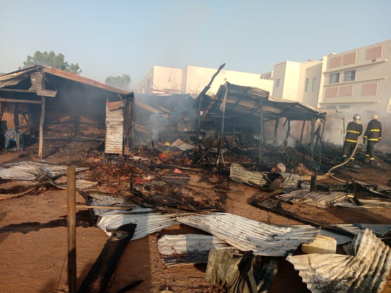  Incendie au marché Corona de Tambacounda : Plusieurs cantines ravagées