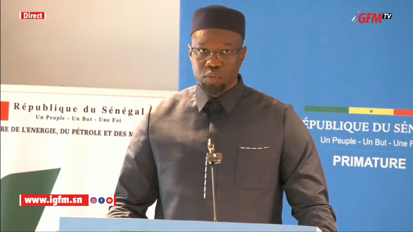 DIRECT - Suivez l'installation des gestionnaires d'énergie de l'administration par le PM Ousmane Sonko