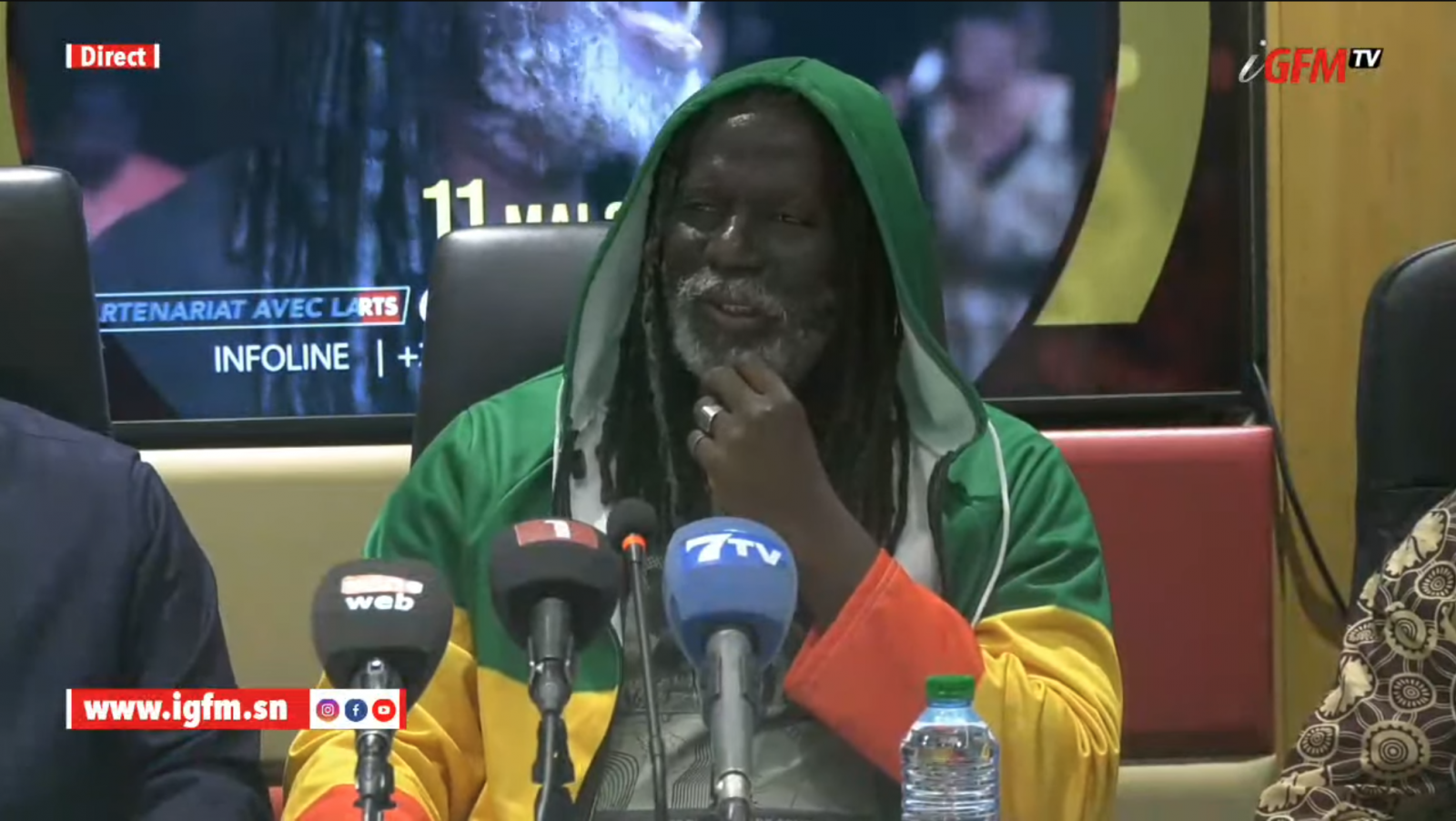 🚨DIRECT  - Son concert, Sonko et Diomaye : Suivez le point de presse de Tiken Jah Fakoly