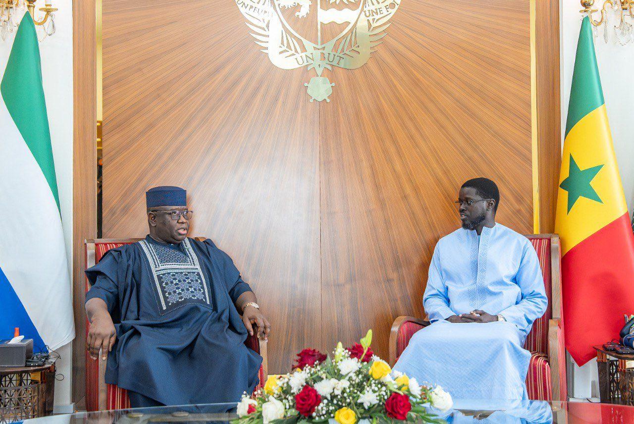 Diplomatie: Le président Bassirou Diomaye Faye a reçu son homologue sierra-léonais Julius Maada Bio