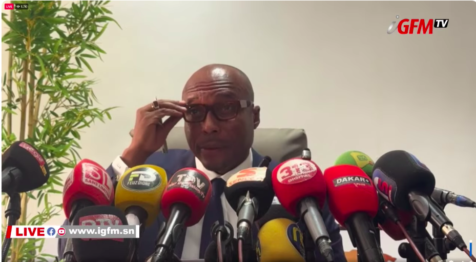 URGENT : suivez l'importante déclaration de Barthélemy DIAS