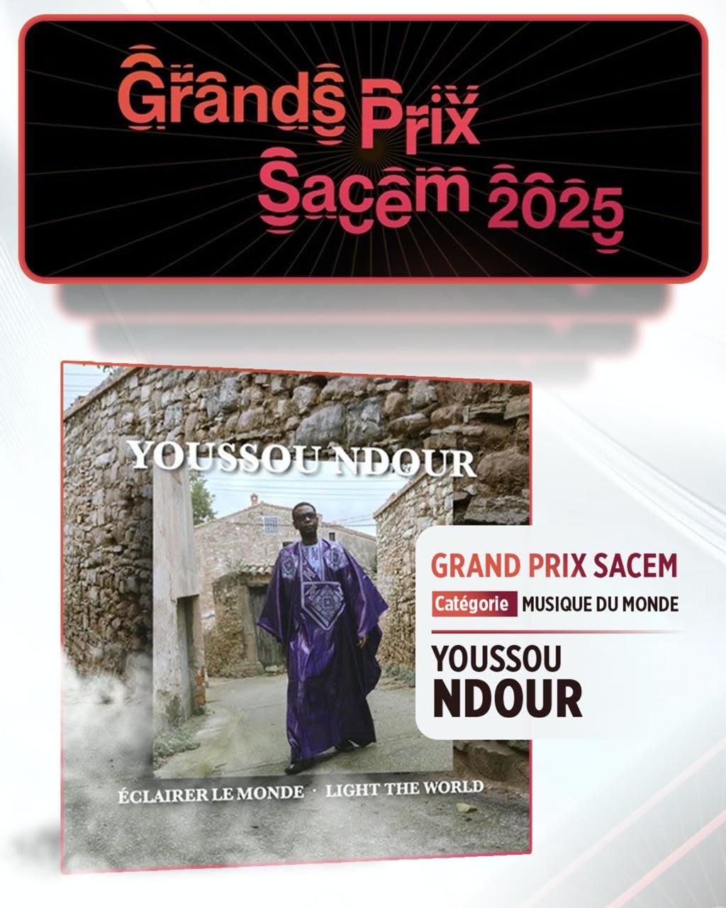 Youssou Ndour : Un Grand prix Sacem 2025 mérité!