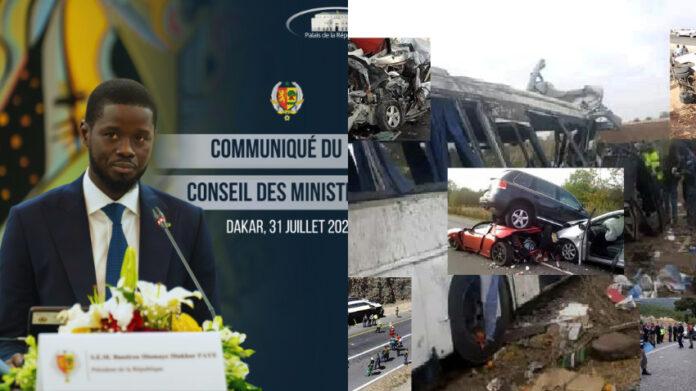 Sécurité routière : Diomaye Faye ordonne des mesures urgentes face à la recrudescence des accidents mortels