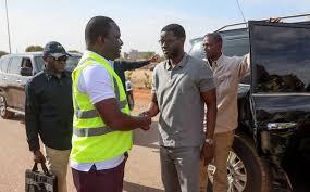 Deuxième jour de sa tournée économique : Le Président Diomaye Faye en visite sur le chantier de la route Kidira – Bakel