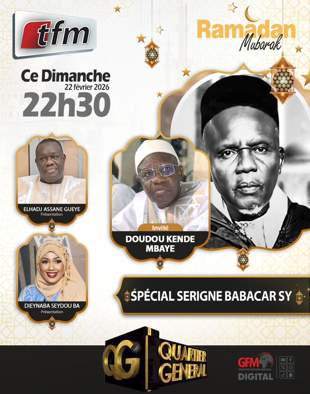 🚨TFM LIVE : QG - Spécial Serigne BABACAR SY AVEC DOUDOU KENDE MBAYE 