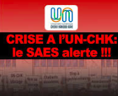 UN-CHK : Le SAES alerte sur une crise de gouvernance et pointe le Recteur Samuel Ouya