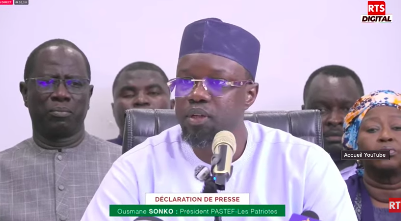 🔴DIRECT- Suivez l’importante déclaration de Ousmane Sonko