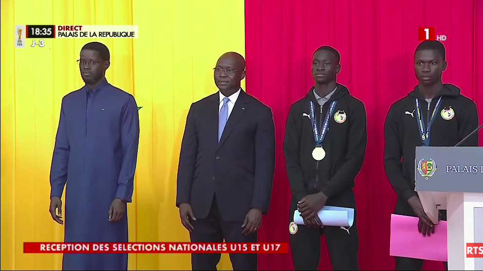 DIRECT Palais : suivez la réception des sélections nationales U15 et U17