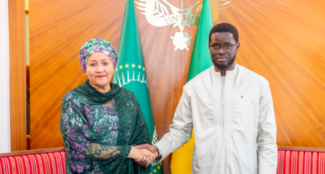  Coopération : Diomaye Faye reçoit la Vice-Secrétaire générale de l’ONU Amina J. Mohammed au Palais