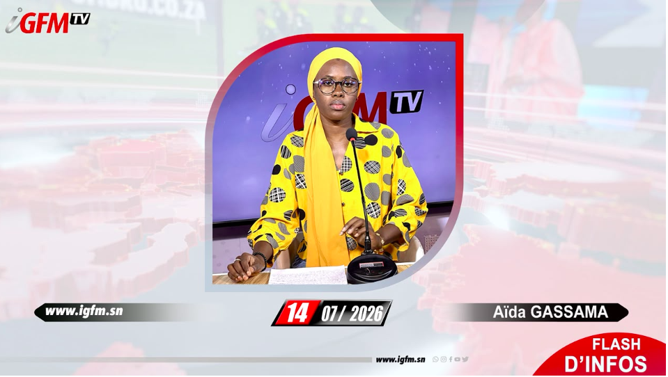 Flash d\'Infos Soir IGFM TV du 14 Juillet 2026 avec Aïda GASSAMA