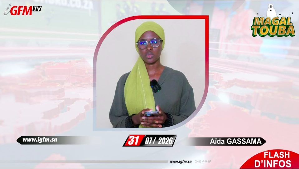 Flash d\'Infos Soir IGFM TV du 31 - Juillet - 2026 avec Aïda GASSAMA