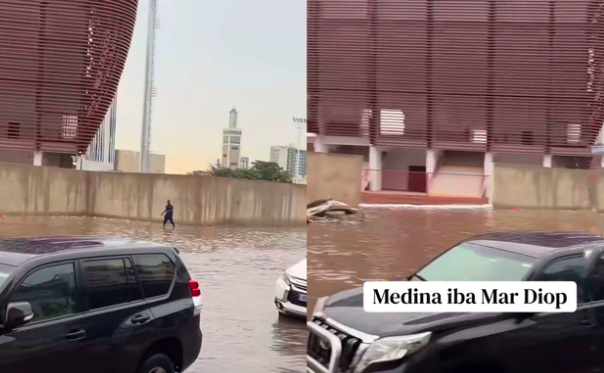 Inondations à Dakar : stade Iba Mar Diop sous les eaux
