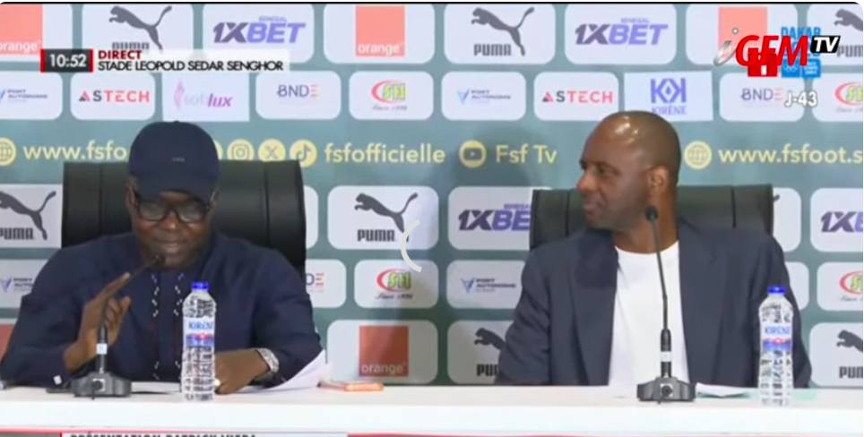 Direct- Présentation de Patrick Vieira suivie de la publication de la liste