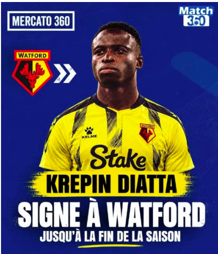 Mercato : Rebond en Angleterre pour Krépin Diatta, qui s\'engage avec Watford !