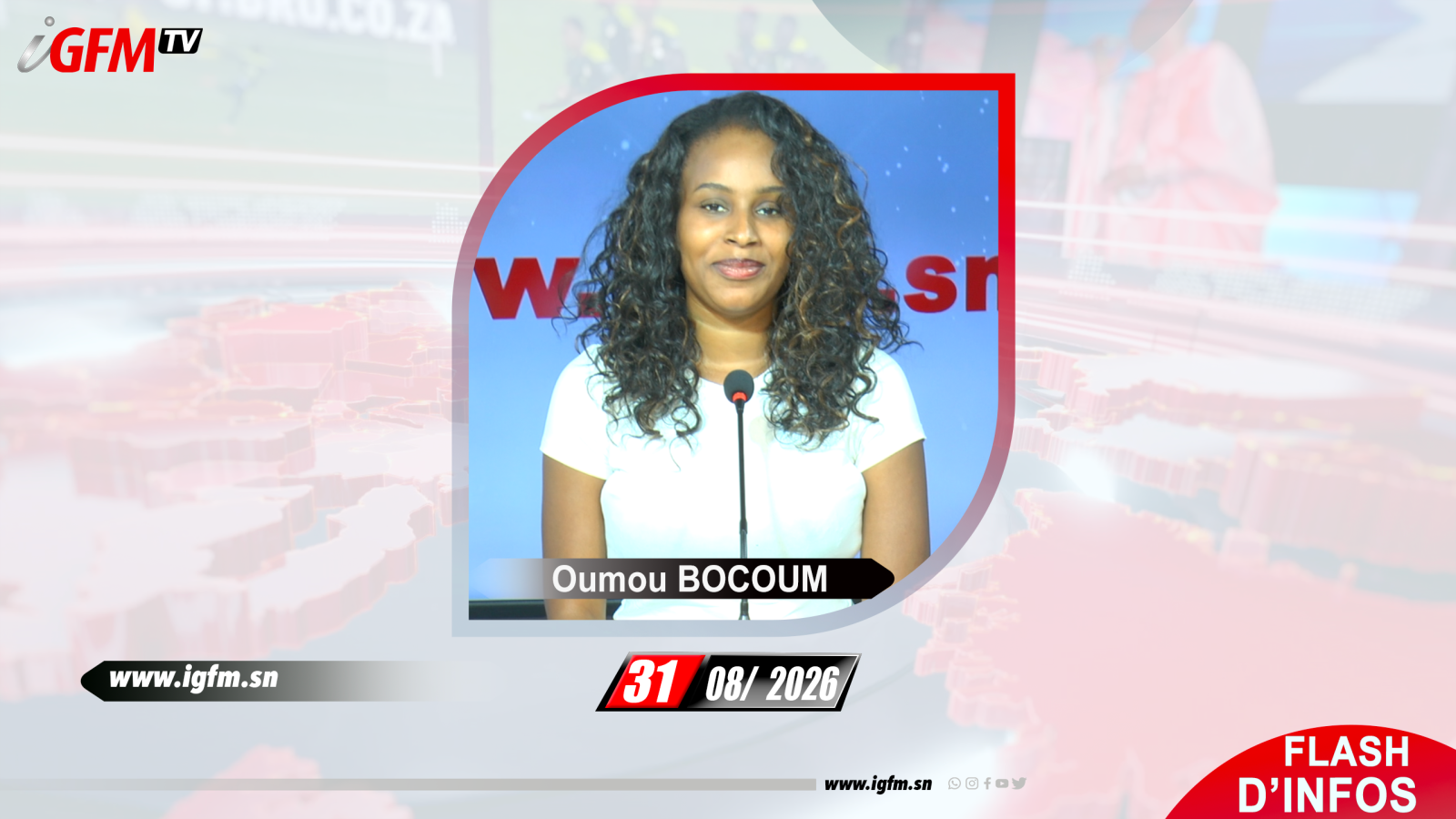 Flash d\'Infos matin IGFM TV du 01 Septembre 2026 avec Oumou BOCOUM