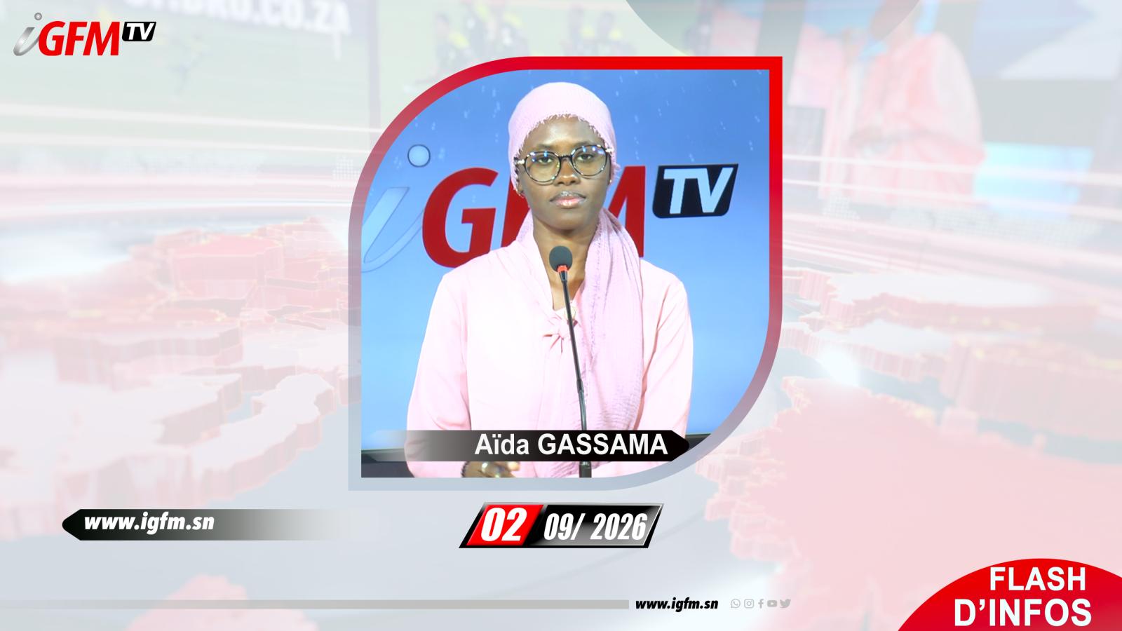 Flash d\'Infos IGFM TV du 02 Septembre 2026 avec Aïda GASSAMA