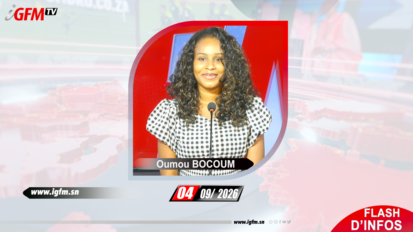 Flash d\'Infos matin IGFM TV du 04 Septembre 2026 avec Oumou BOCOUM