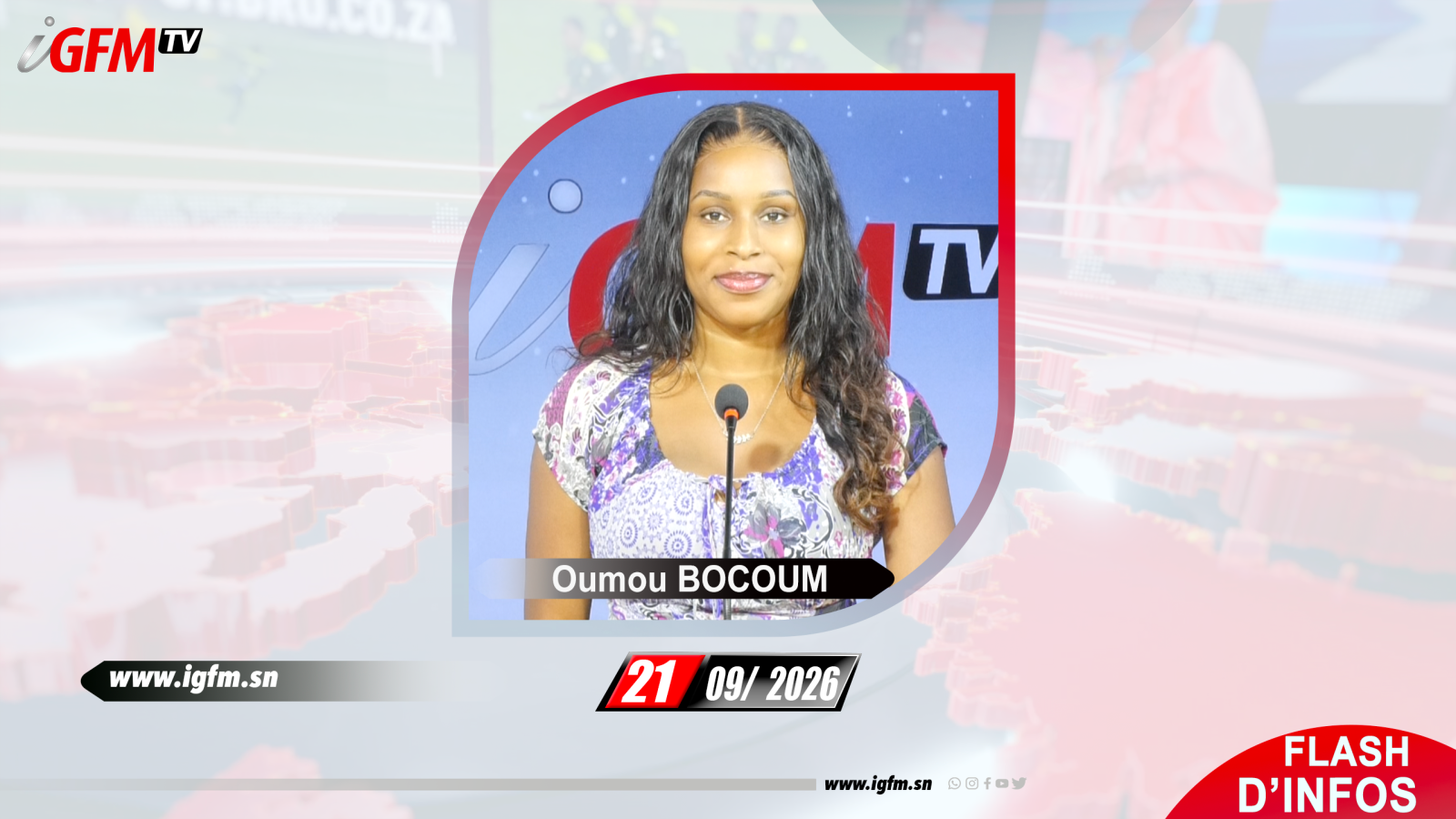 Flash d\'Infos matin IGFM TV du 21 Septembre 2026 avec Oumou BOCOUM