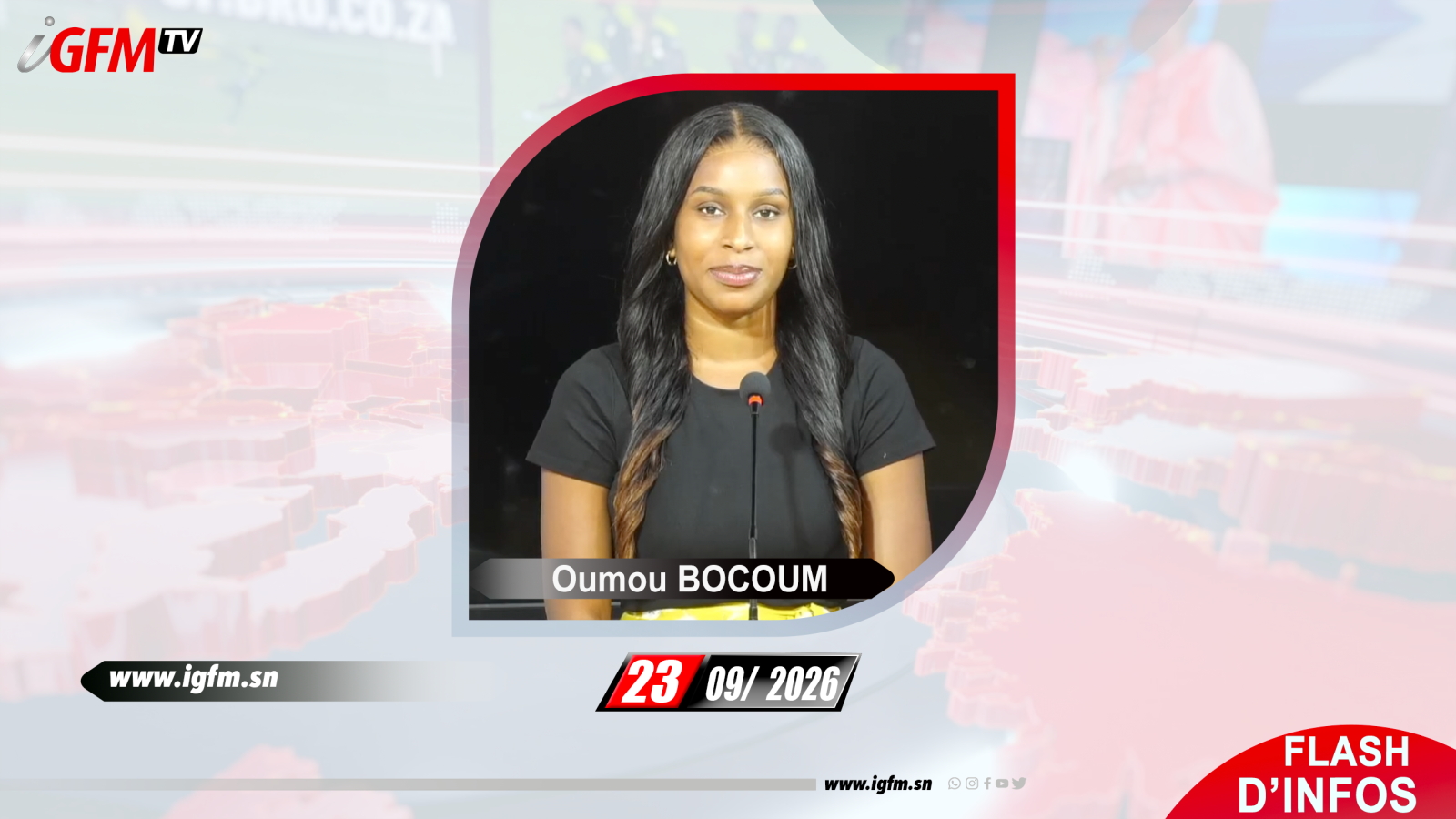 Flash d\'Infos matin IGFM TV du 23 Septembre 2026 avec Oumou BOCOUM
