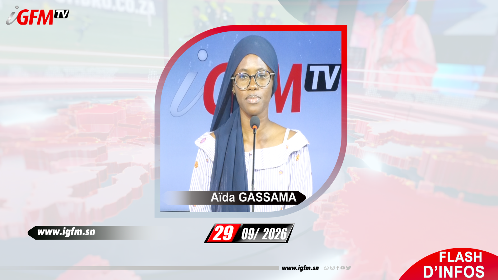 Flash d\'Infos IGFM TV du 28 Septembre 2026 avec Aïda GASSAMA
