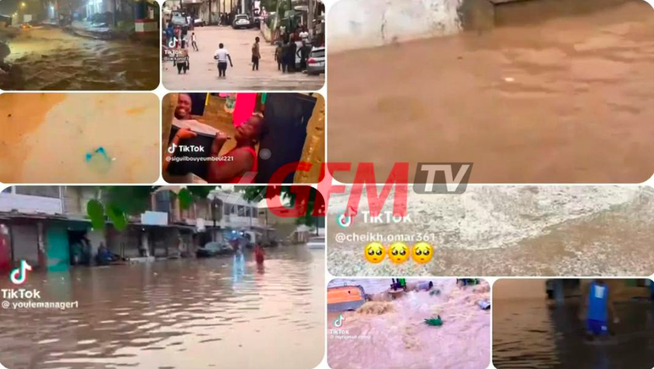 Apocalypse pluviale à Dakar : La capitale paralysée et prisonnière des eaux 