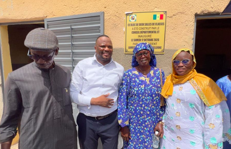 Kaolack- Le Conseil départemental investit 12 millions FCFA dans de nouvelles salles de classe à Kossy Baye 
