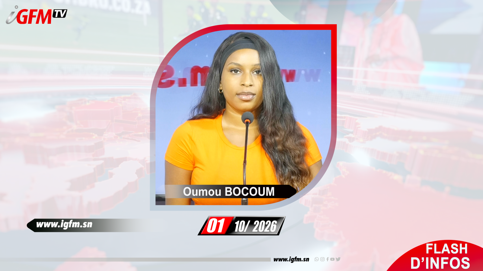 Flash d\'Infos matin IGFM TV du 01 Octobre 2026 avec Oumou BOCOUM
