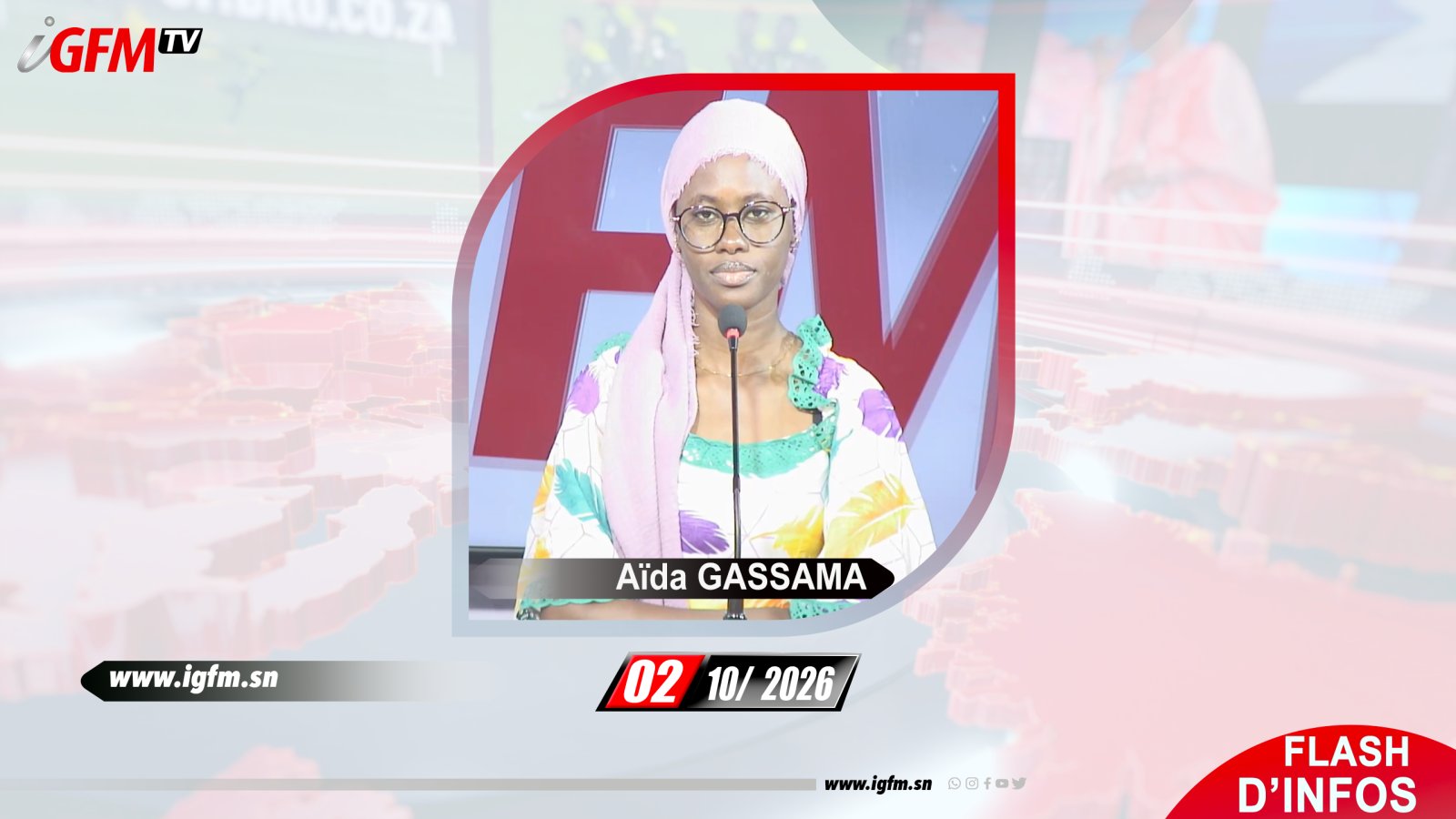 Flash d\'Infos IGFM TV du 02 Octobre 2026 avec Aïda GASSAMA
