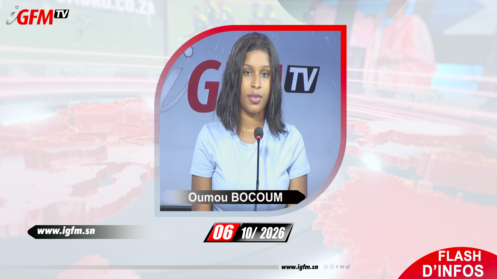 Flash d\'Infos matin IGFM TV du 06 Octobre 2026 avec Oumou BOCOUM