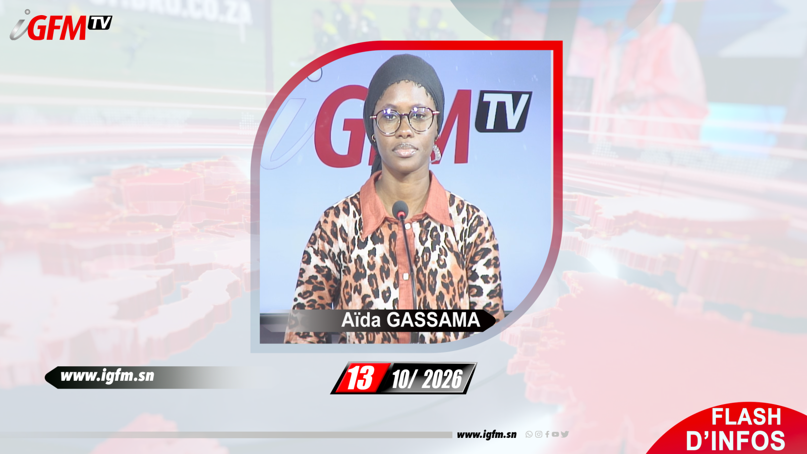 Flash d\'Infos IGFM TV du 13 Octobre 2026 avec Aïda GASSAMA